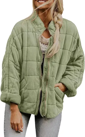2024 Vintage Thick Solid Zip Down Coat for Womens Long Sleeve Pockets Overcoat Warm Fitted Soft Jacket Winter Clothes