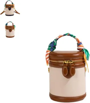 2025 Bucket Bag for Women,New Summer Niche Design Cylinder Bag,Fashionable & Versatile Summer Handbag