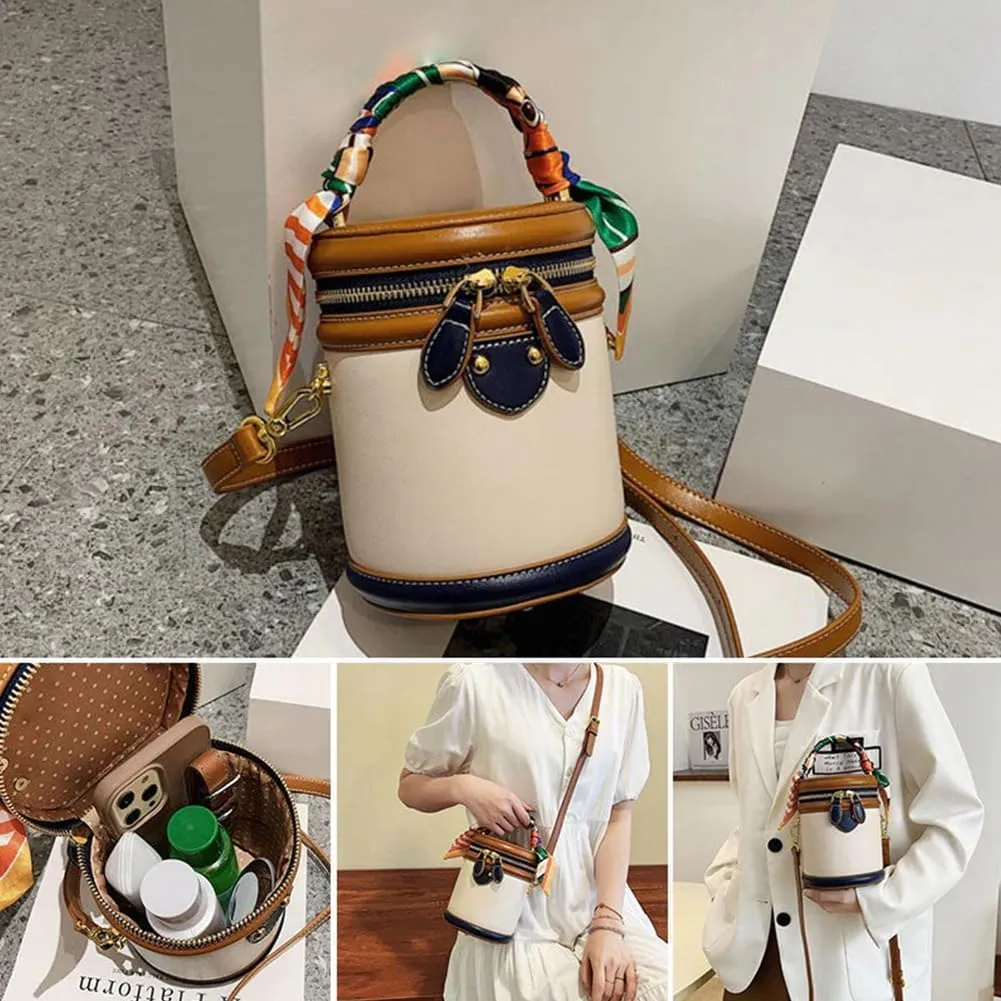 2025 Bucket Bag for Women,New Summer Niche Design Cylinder Bag,Fashionable & Versatile Summer Handbag
