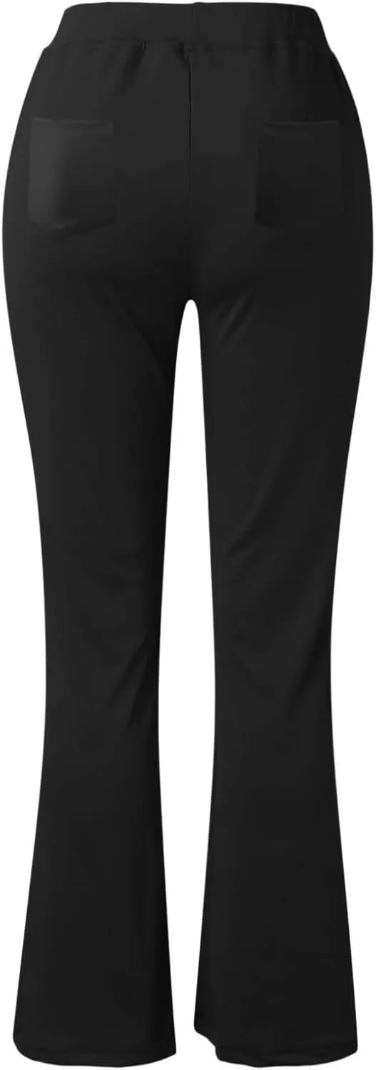 2025 Work Pants for Women High Waist Stretch Dress Pants Soft Comfy Athletic Workout Yoga Pants Business Trousers