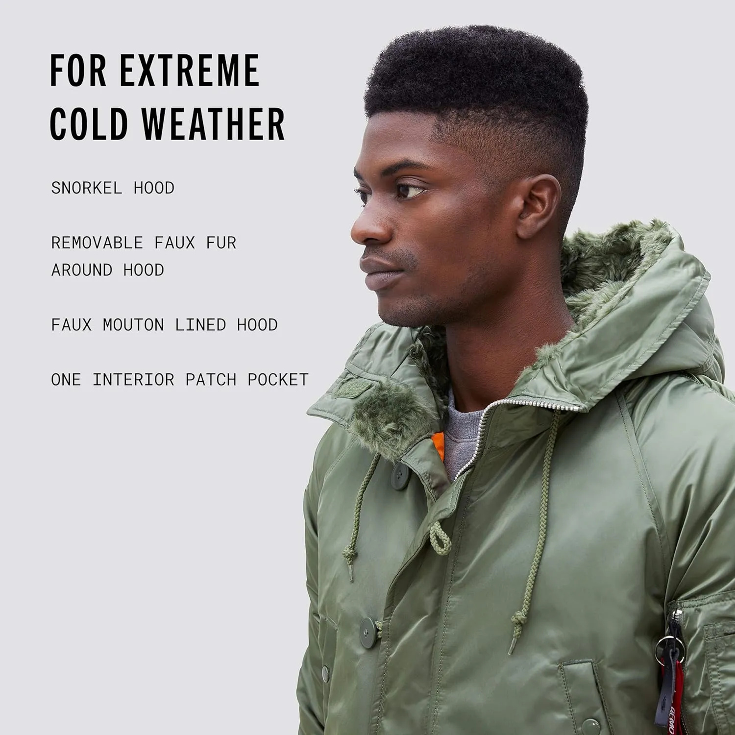 Alpha Industries Men's Slim Fit N-3b Parka