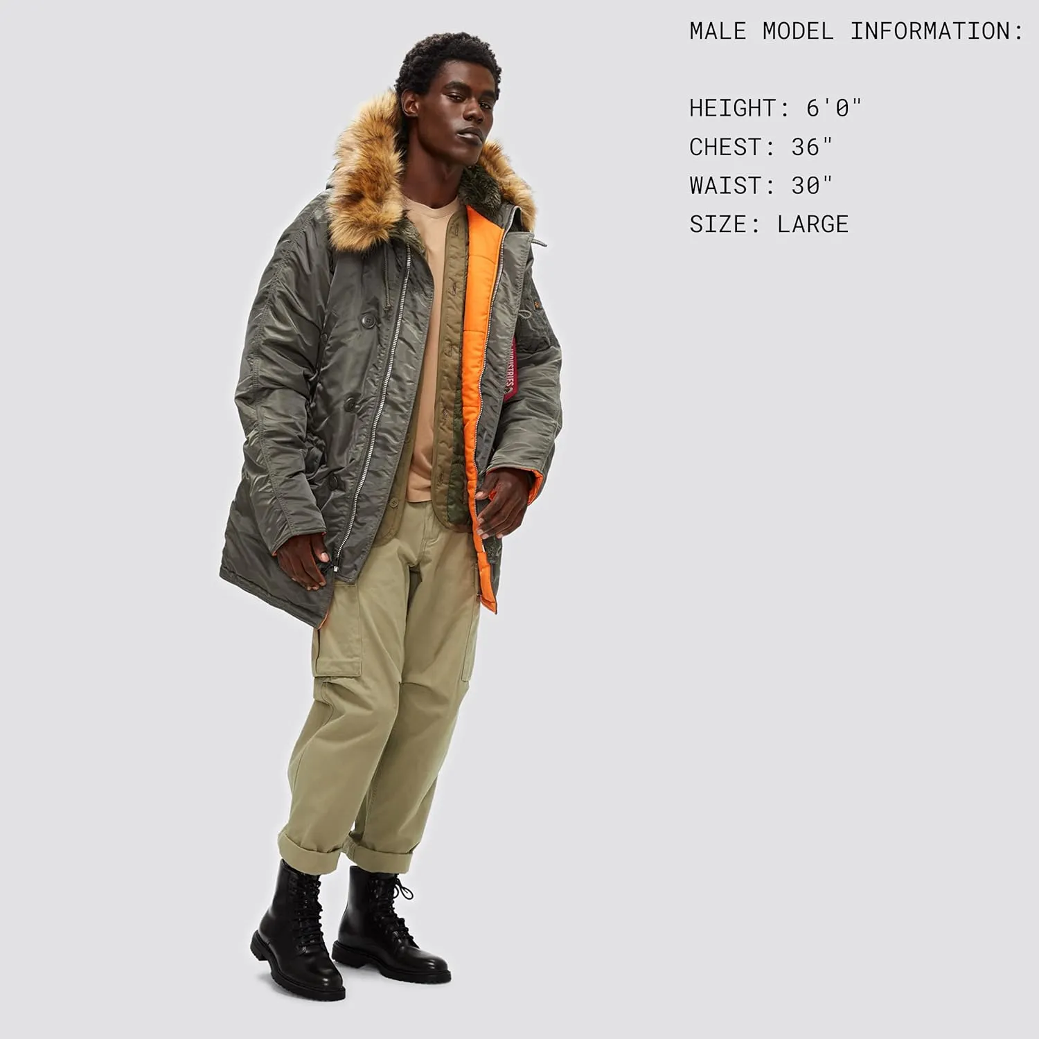 Alpha Industries Men's Slim Fit N-3b Parka