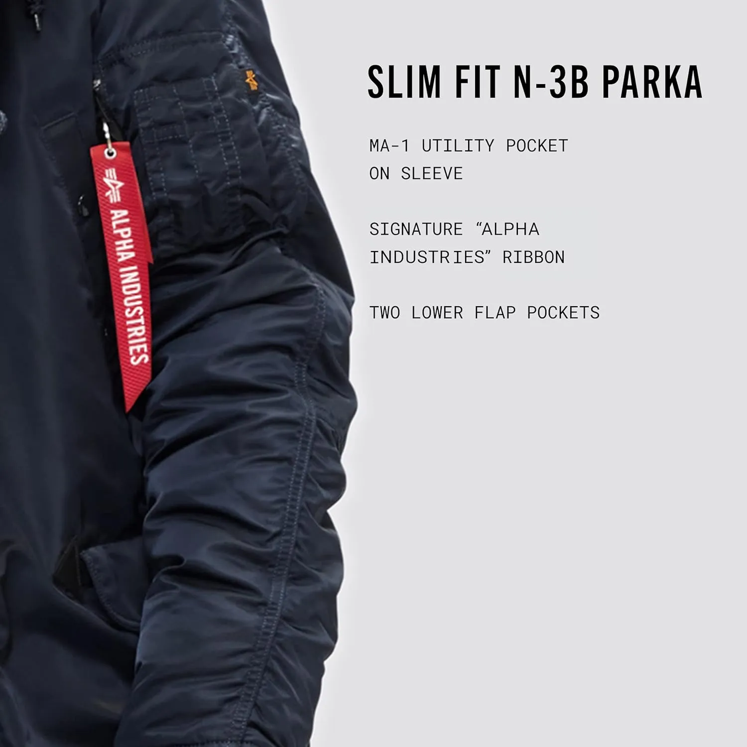 Alpha Industries Men's Slim Fit N-3b Parka
