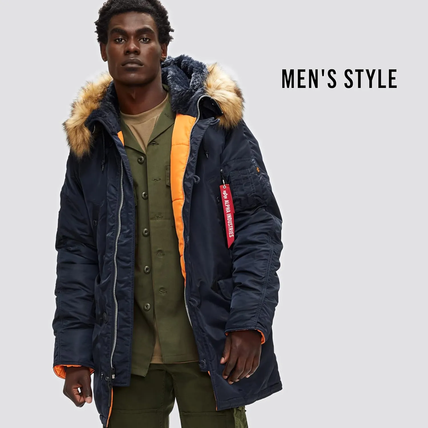 Alpha Industries Men's Slim Fit N-3b Parka