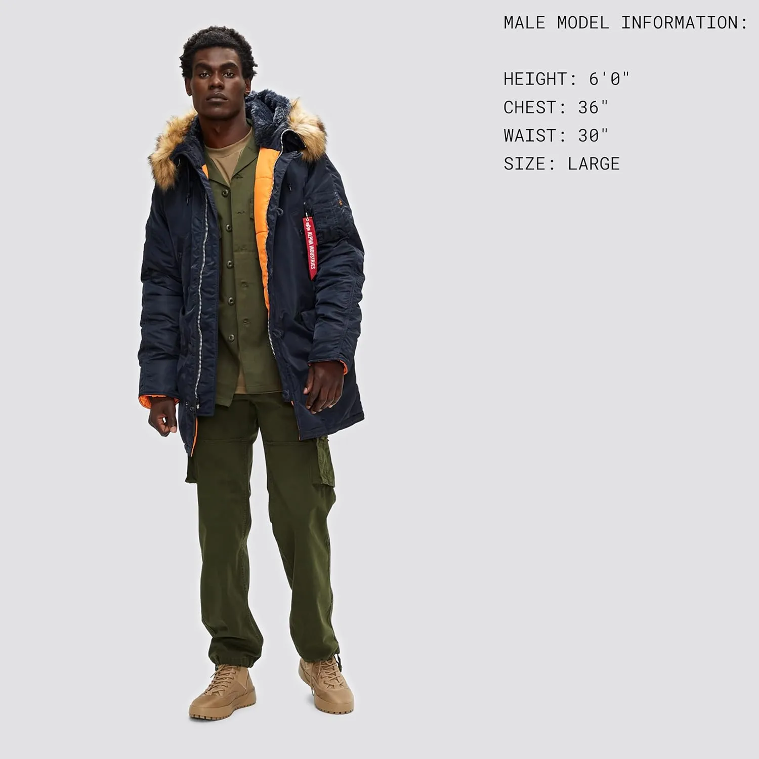 Alpha Industries Men's Slim Fit N-3b Parka