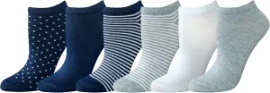 Amazon Essentials Women's Casual Low-Cut Socks, Lightweight, 6 Pairs