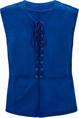 American Trends Renaissance Costume Men Renaissance Vest Costume Medieval Costumes Lace-up Waistcoat Halloween Pirate Vest