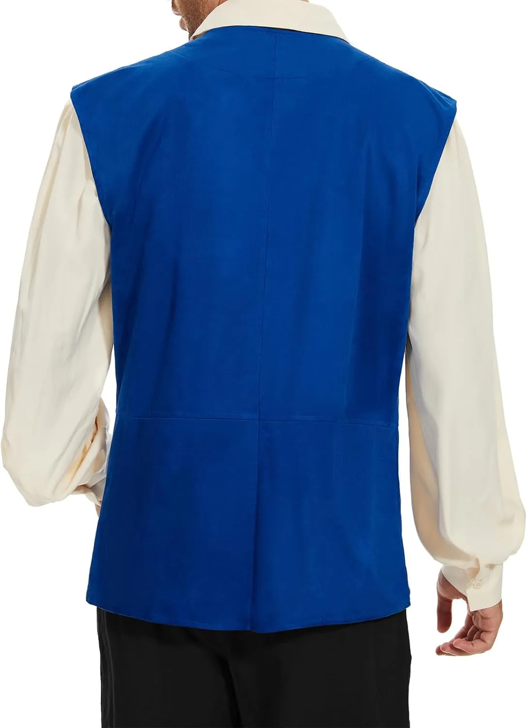 American Trends Renaissance Costume Men Renaissance Vest Costume Medieval Costumes Lace-up Waistcoat Halloween Pirate Vest