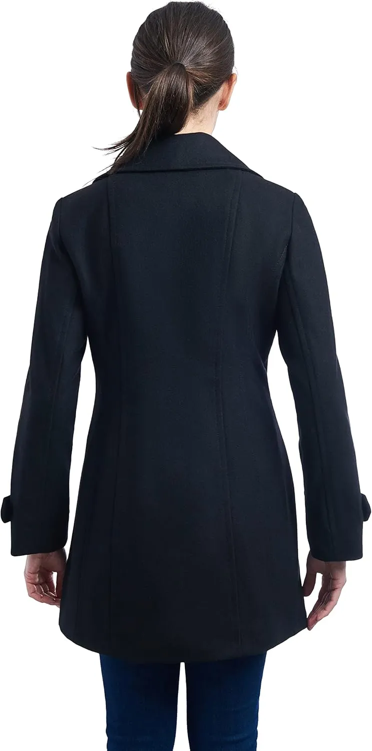 Anne Klein Women's Classic Double Breasted Wool Coat
