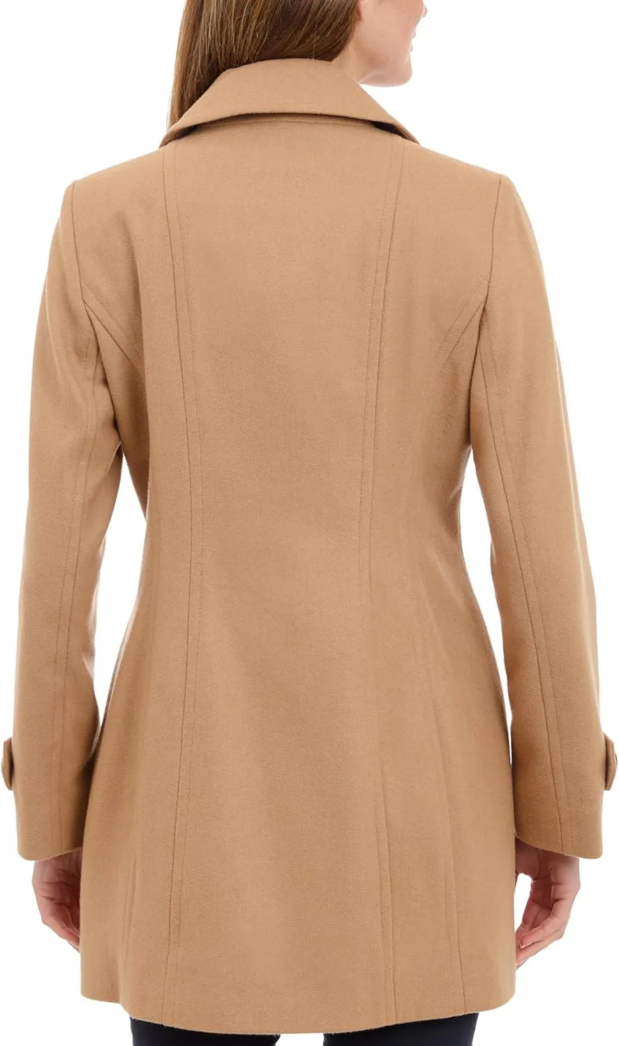 Anne Klein Women's Classic Double Breasted Wool Coat