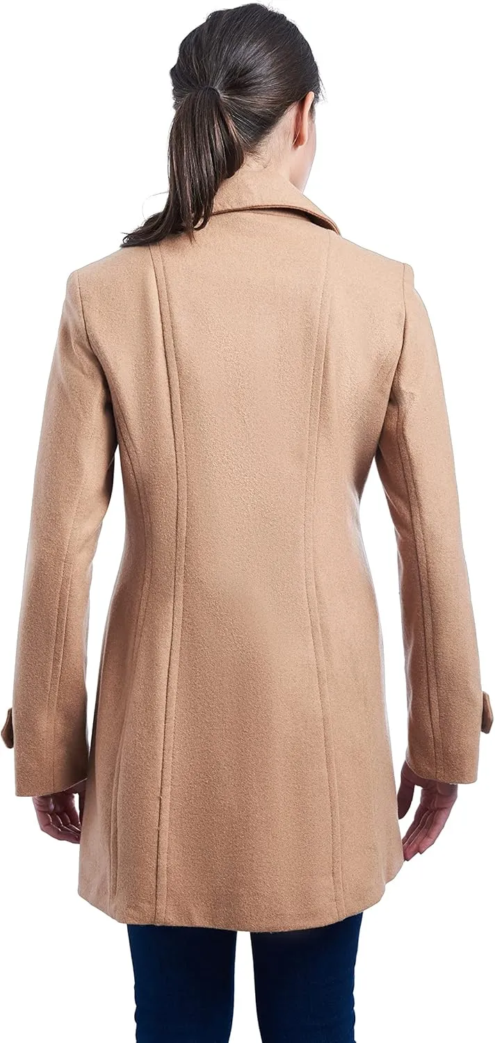 Anne Klein Women's Classic Double Breasted Wool Coat