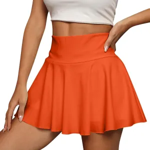 Athletic Skorts for Women Casual High Waisted Tennis Skirt with Shorts Workout Golf Mini Skirt with Pockets