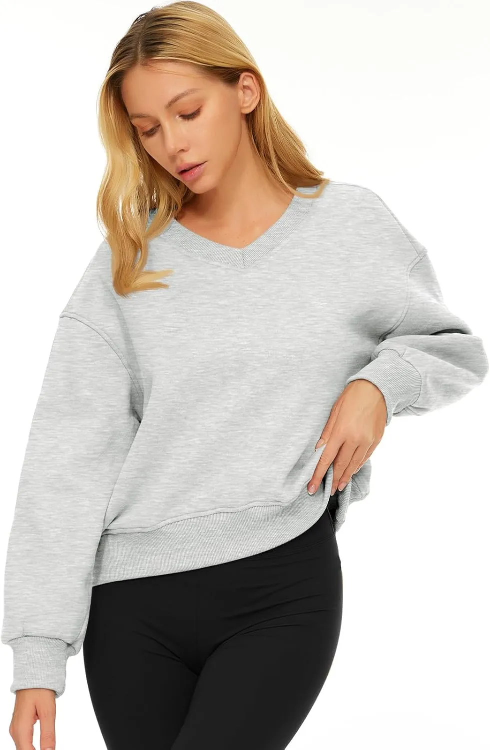 AUTOMET Womens Cropped Sweatshirts Pullover Fleece Crop Sweaters Fall Fashion Outfits Clothes 2025