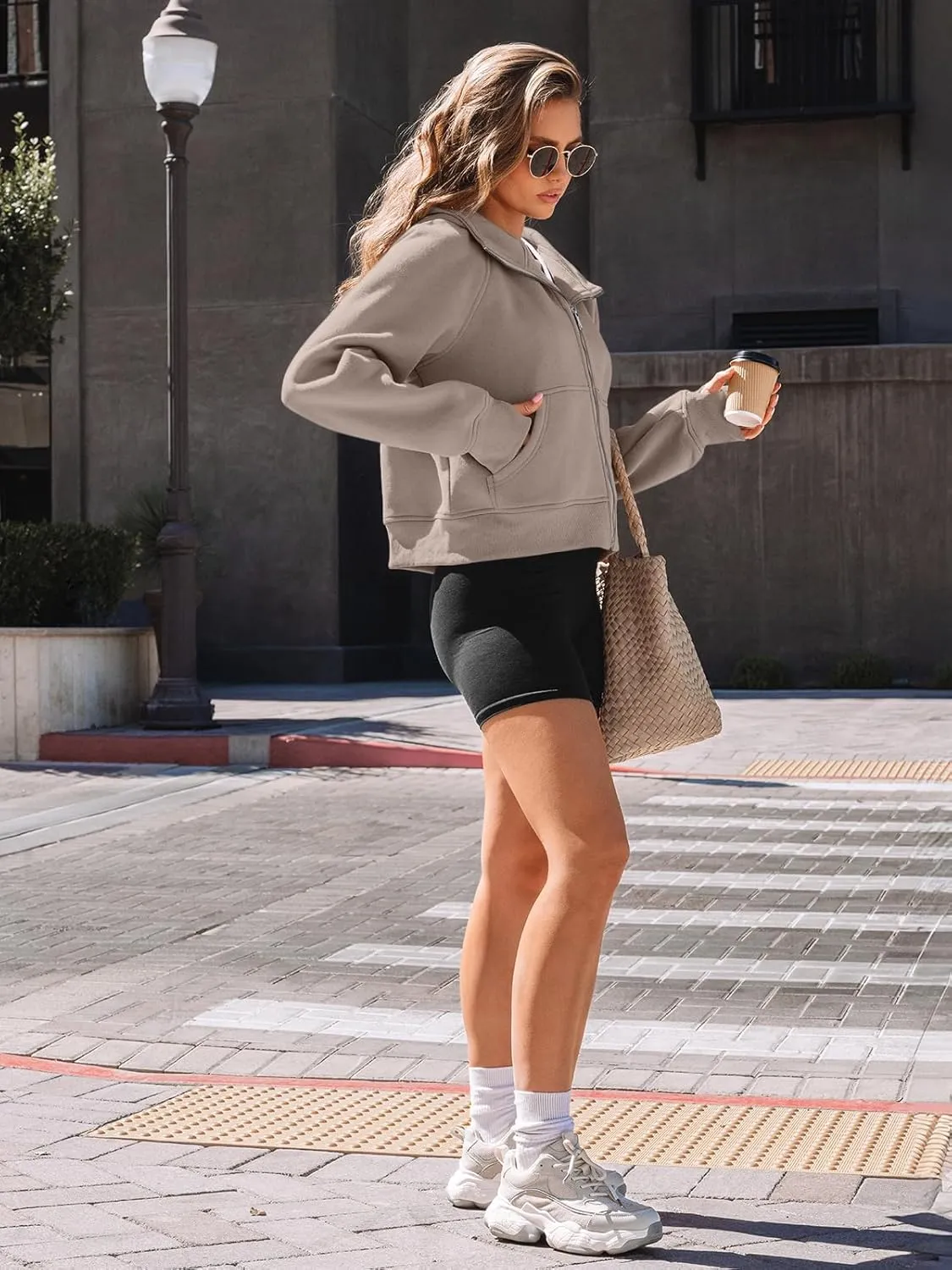 AUTOMET Womens Zip Up Hoodies Fleece Jackets Oversized Sweatshirts Fall Fashion Outfits 2025 Sweaters Winter Clothes