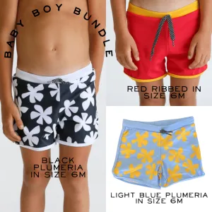 Baby Shower Soft Shorts for Swim Bundle