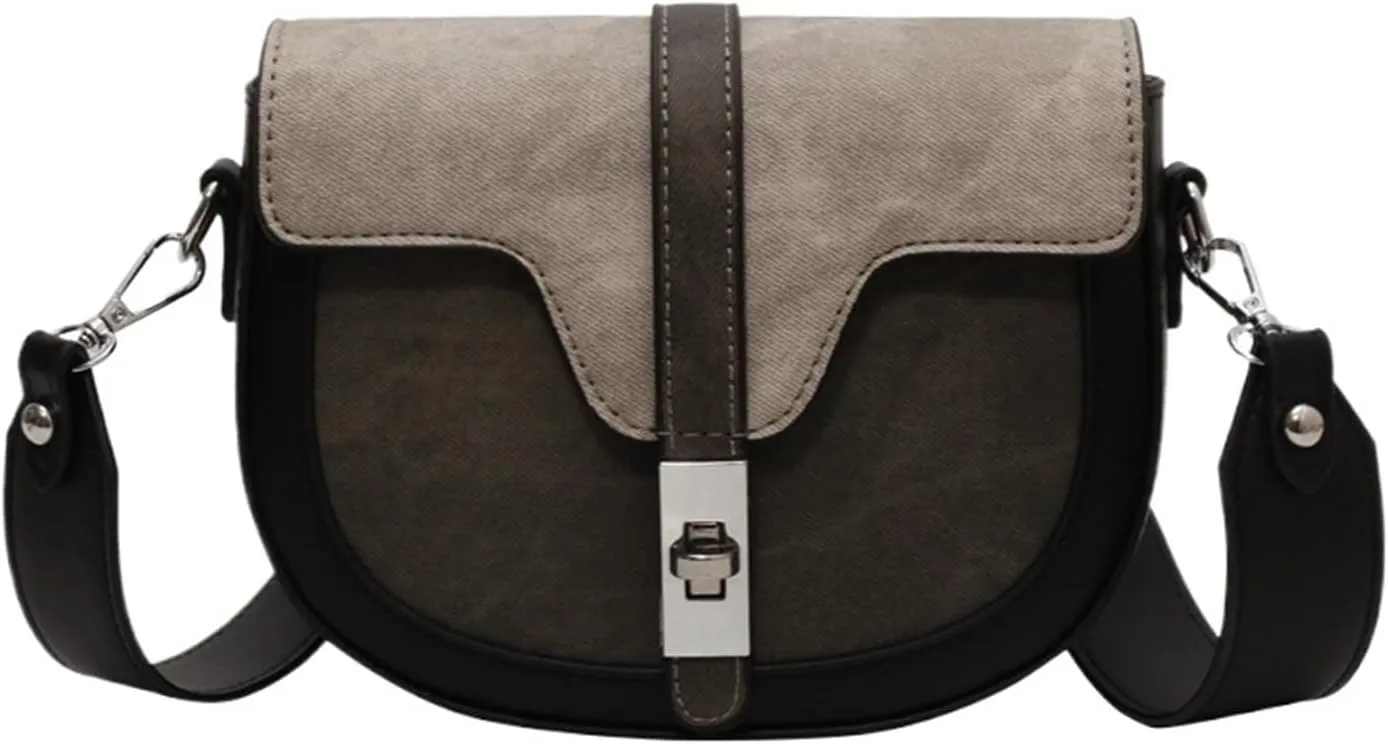 Bags for Women Fashionable women's bag, versatile saddle bag, textured, stylish one-shoulder crossbody bag
