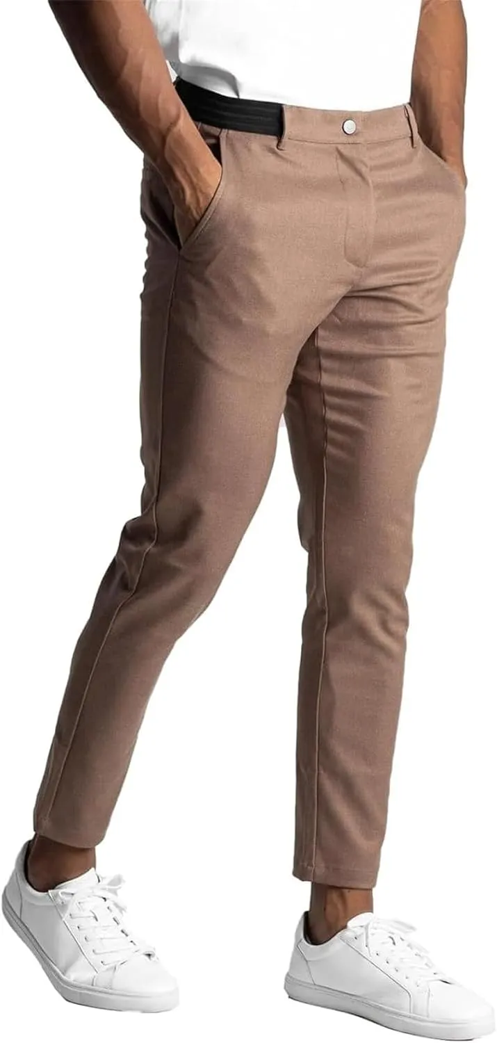 Bizgent Chinos, Chinos Pants Men, Slim Fit Pants Pants for MenClassic-Fit Wrinkle-Resistant Slim Fit Pants