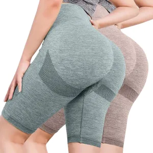 BOXIACEY Womens Workout Shorts High Waisted Booty Shorts Butt Lifting Seamless Shorts Slimming Athletic Gym Yoga Pants