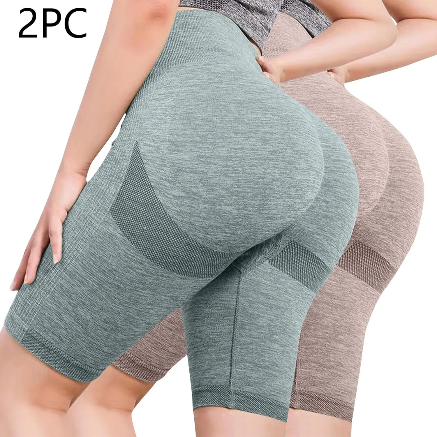 BOXIACEY Womens Workout Shorts High Waisted Booty Shorts Butt Lifting Seamless Shorts Slimming Athletic Gym Yoga Pants