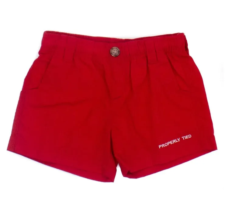 Boys Mallard Short Red | Properly Tied