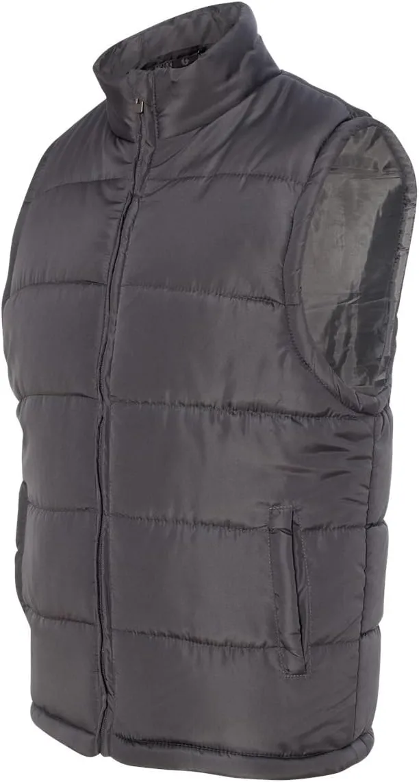 Burnside Men's 8700 Down Outerwear Zip-Up Puffer Vest