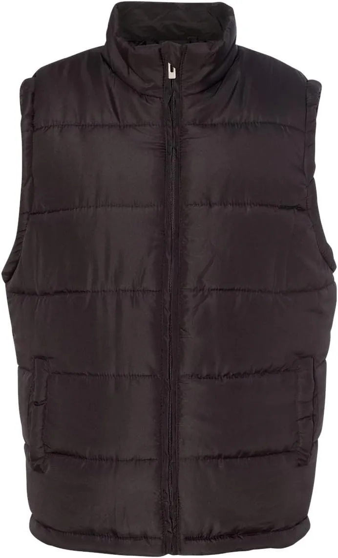 Burnside Men's 8700 Down Outerwear Zip-Up Puffer Vest