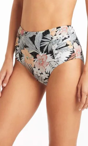 Calypso High Waist Gathered Side Pant