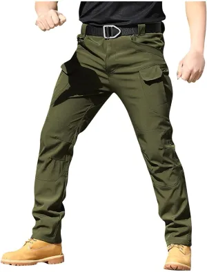 Cargo Pants for Men Relaxed Fit Multi Pockets Work Pants Ripstop Stretch Stylish Pants Big and Tall Trousers Casual
