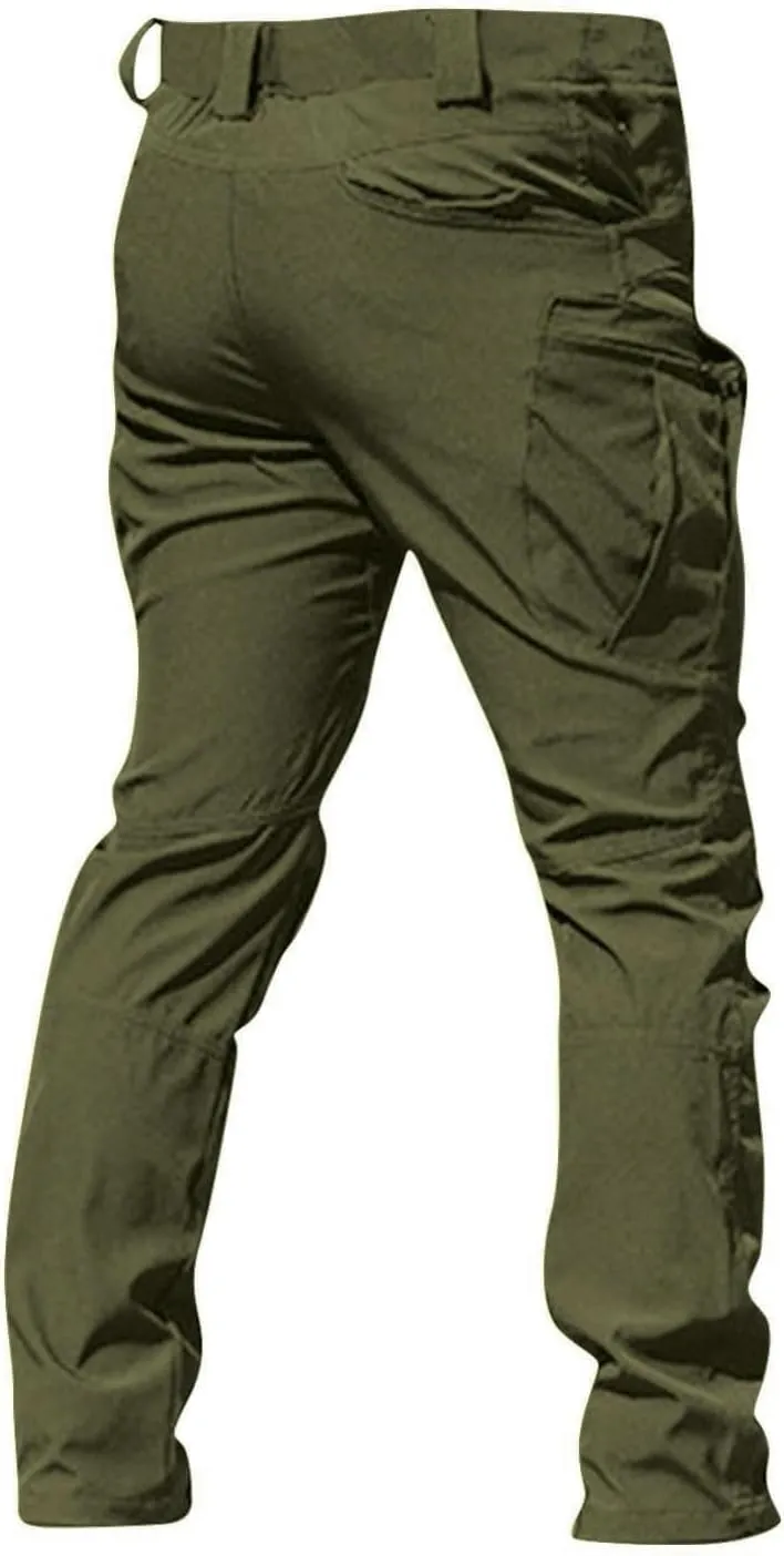 Cargo Pants for Men Relaxed Fit Multi Pockets Work Pants Ripstop Stretch Stylish Pants Big and Tall Trousers Casual