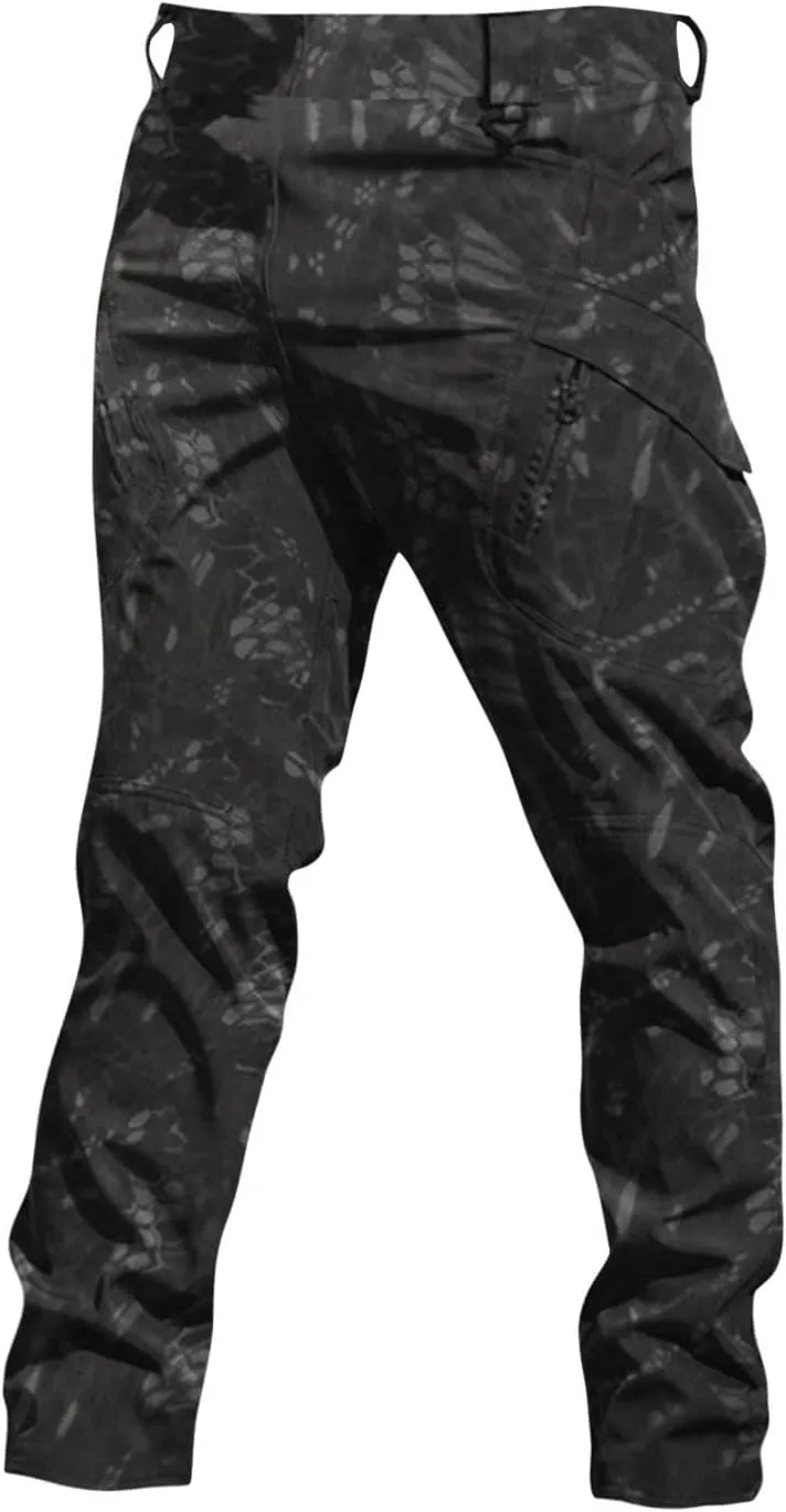 Cargo Pants for Men Water Resistance Stretch Waterproof Hiking Pants Breathable Travel with Pockets