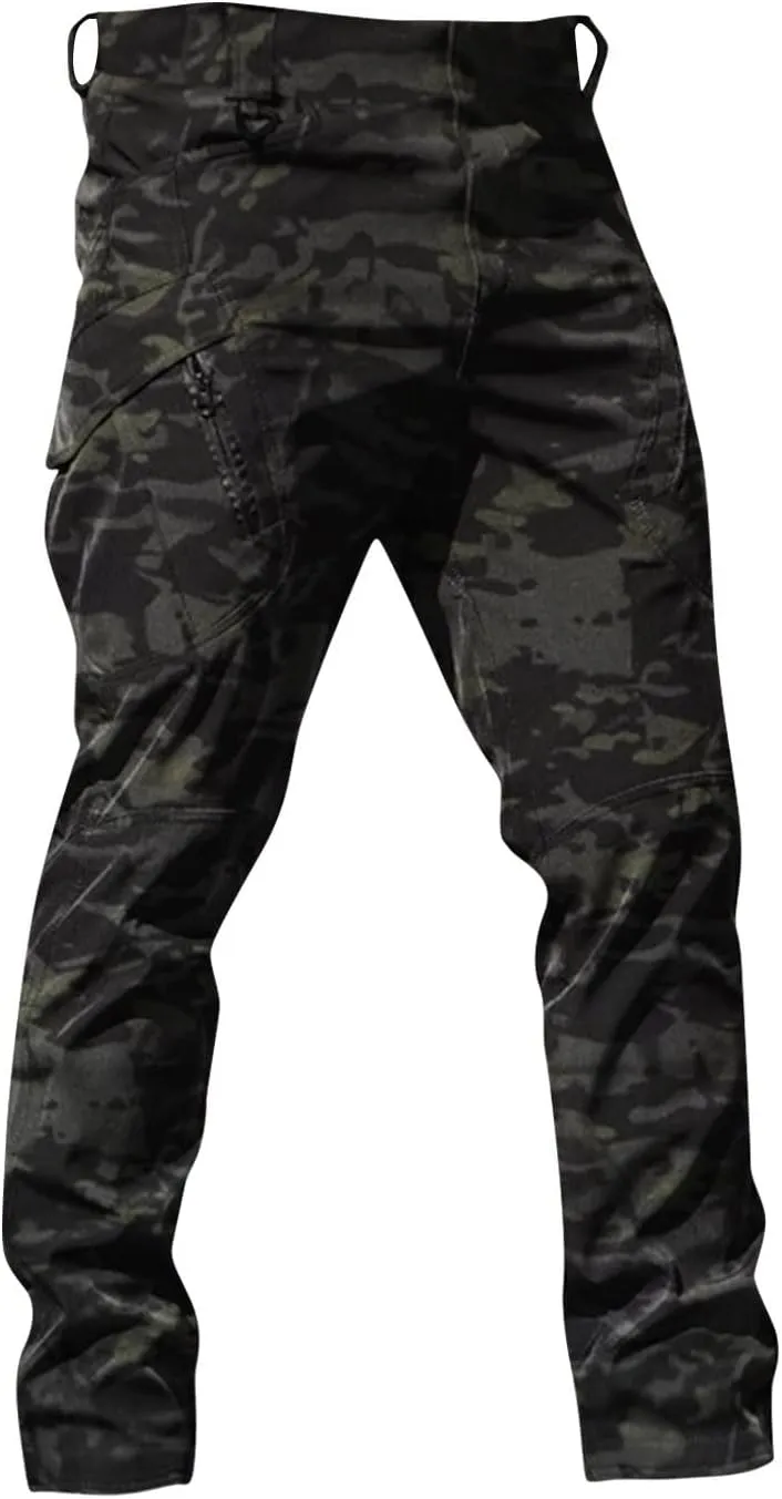 Cargo Pants for Men Water Resistance Stretch Waterproof Hiking Pants Breathable Travel with Pockets