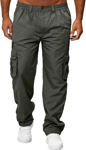 Casual Pants for Men Straight Stretch Work Pants Casual Joggers Athletic Pants Outdoor Lightweight Beach Pants