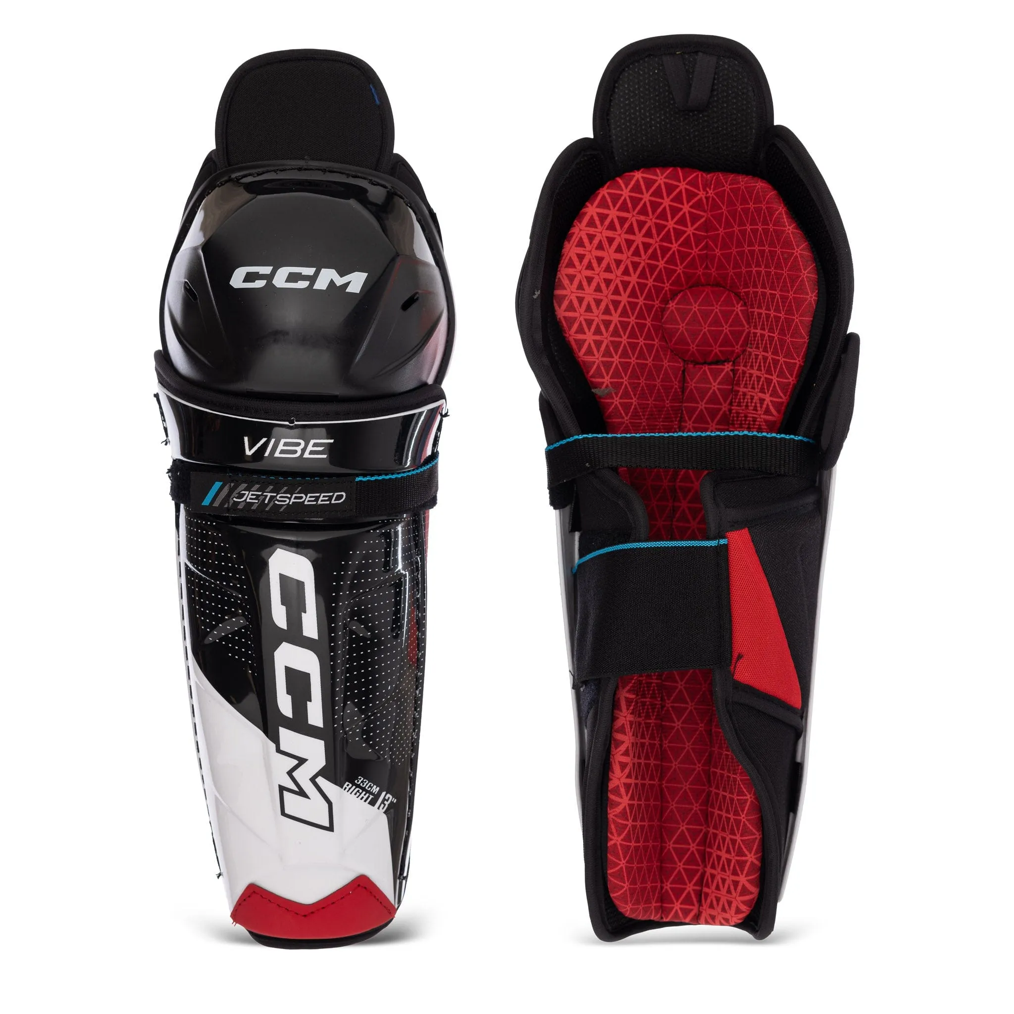 CCM Jetspeed Vibe Junior Hockey Shin Guards
