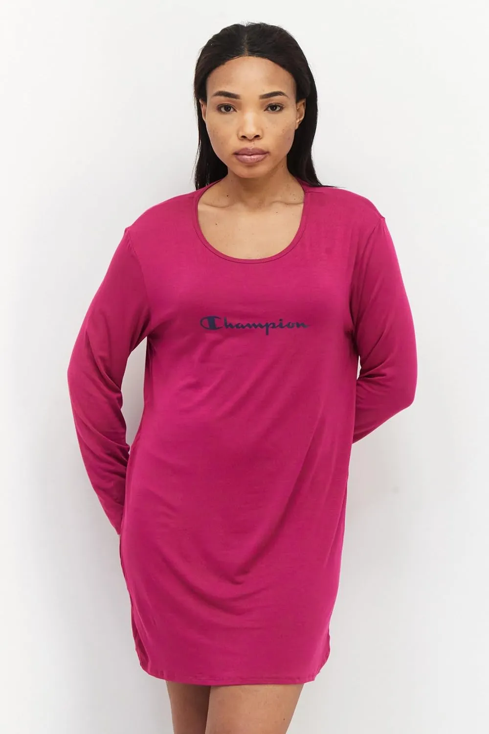 Champion Women's Sleep Long Sleeve Tee Dress