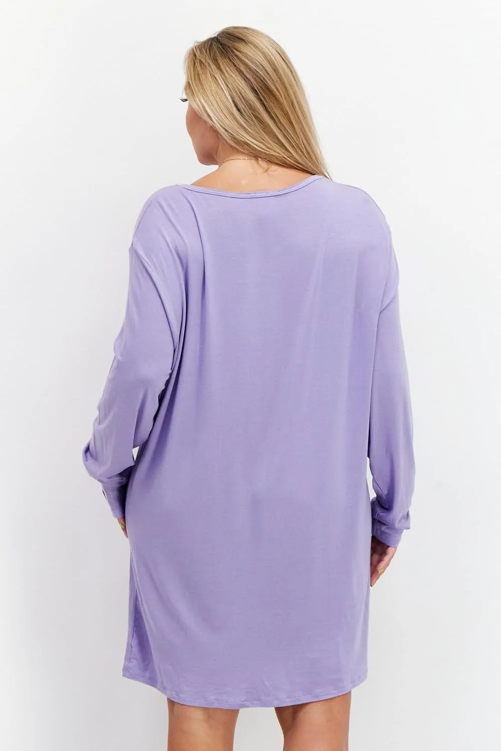 Champion Women's Sleep Long Sleeve Tee Dress