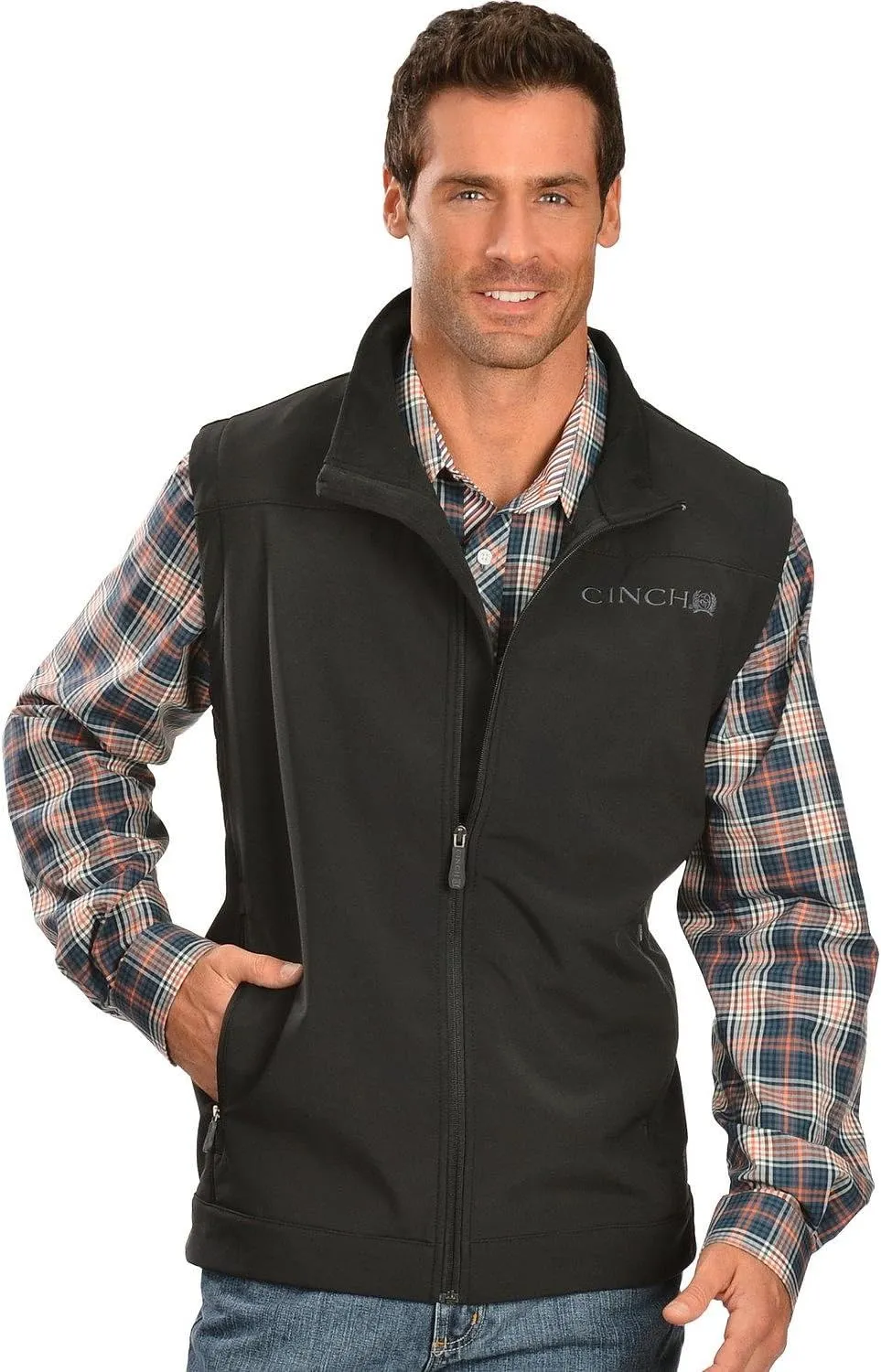Cinch Men's Bonded Softshell Vest