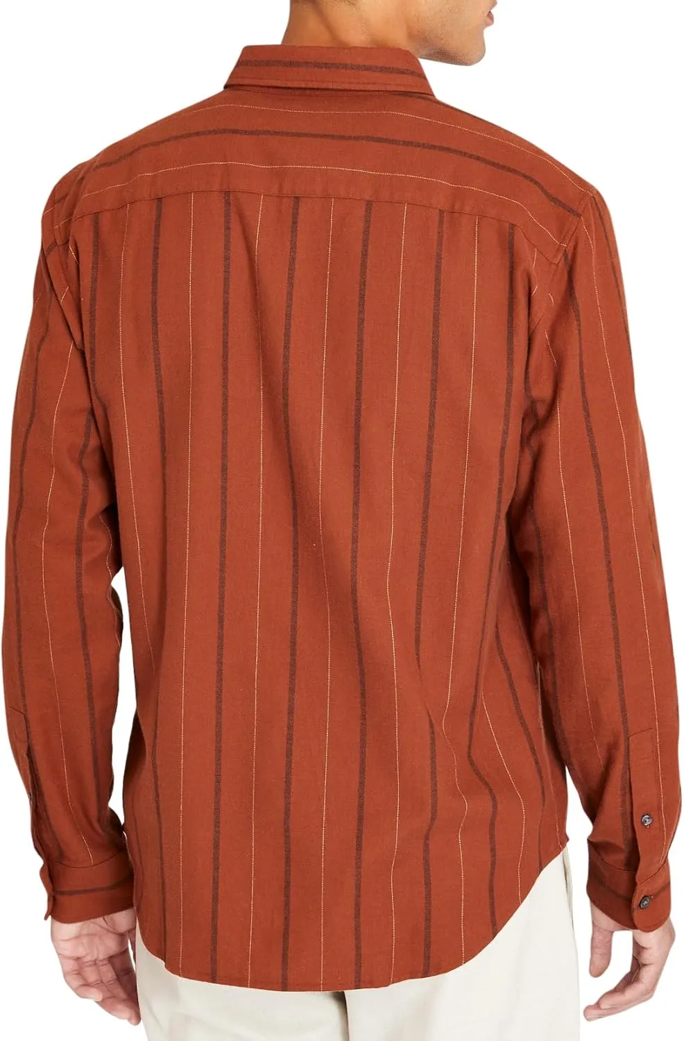 Club Monaco Men's Stripe Flannel Shirt