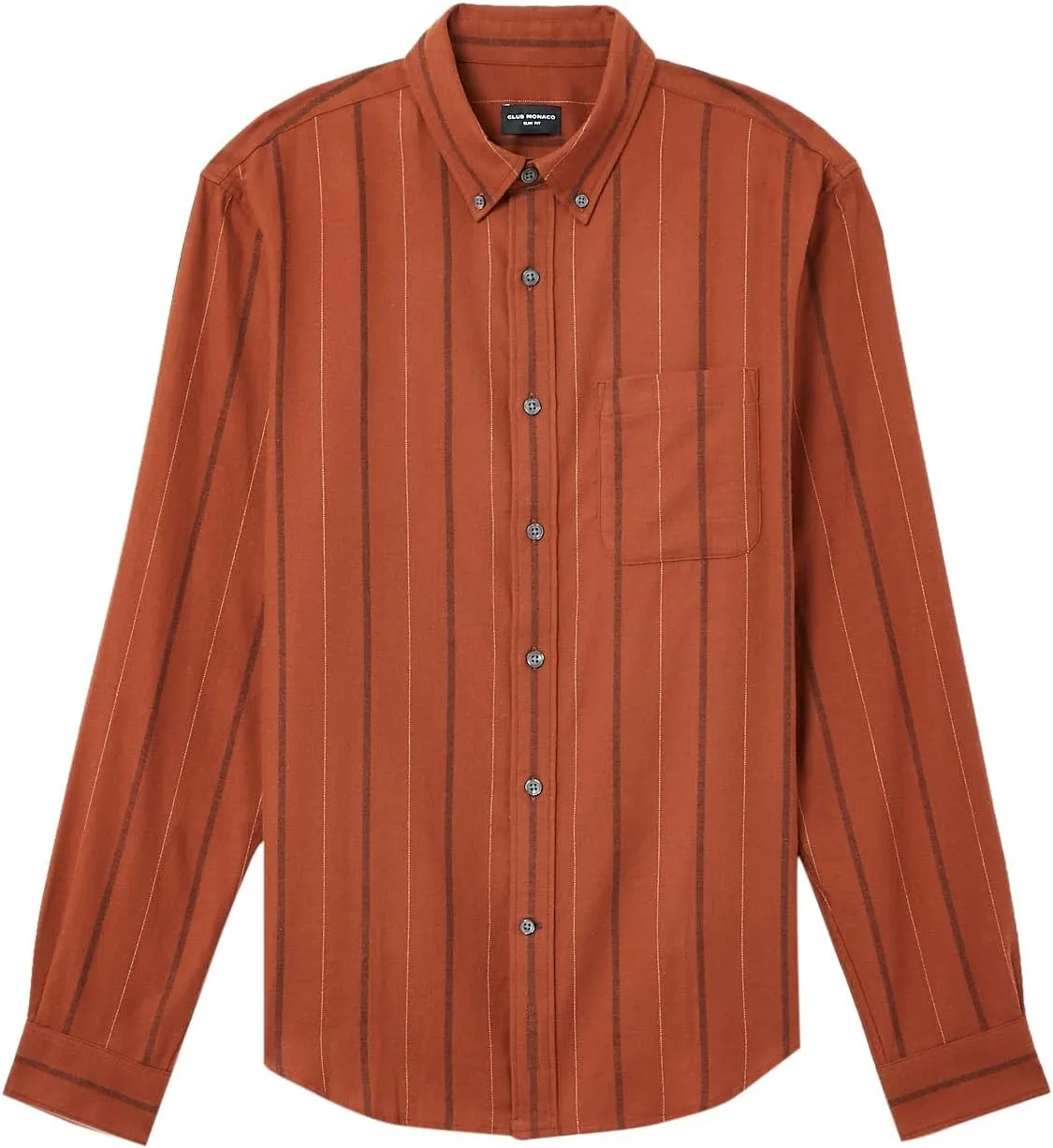 Club Monaco Men's Stripe Flannel Shirt