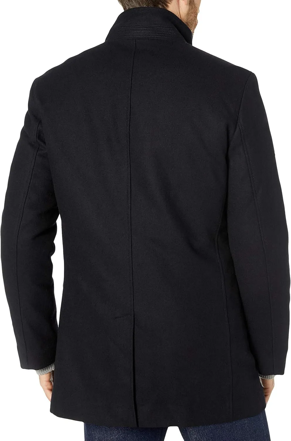 Cole Haan Men's Melton 3-in-1 Wool Jacket with Removable Bib
