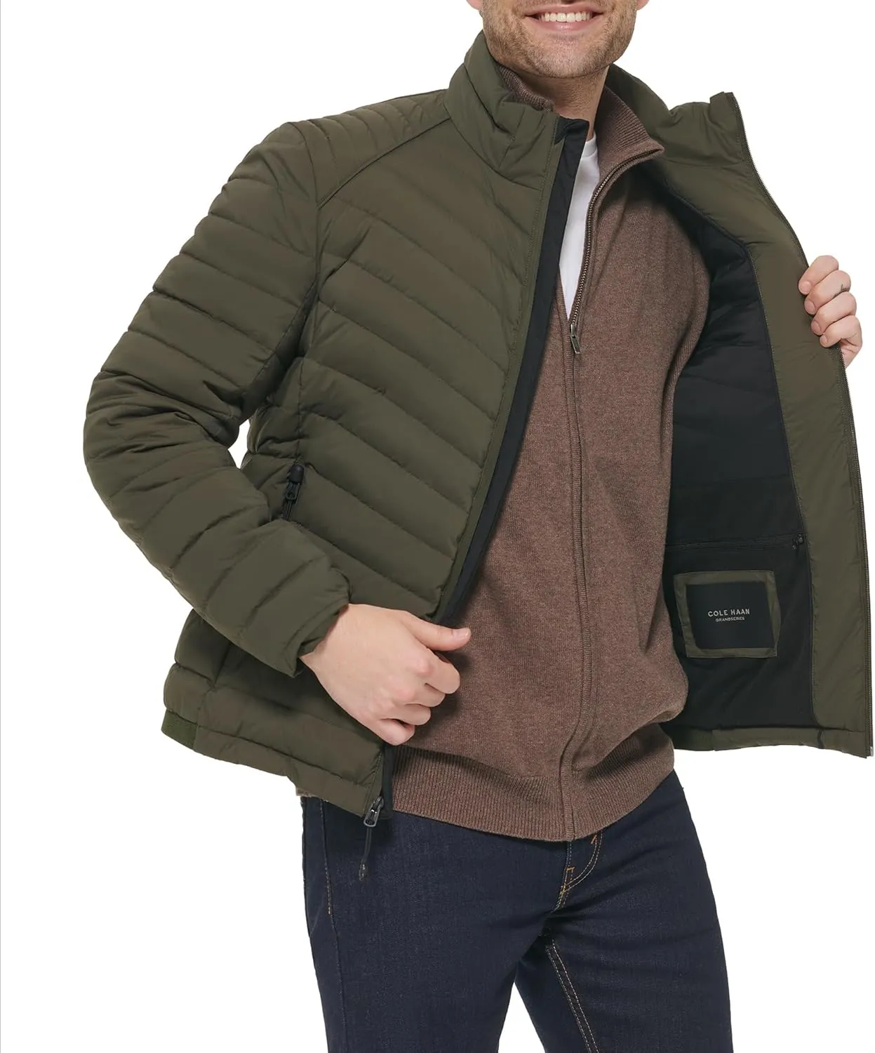 Cole Haan Men's Stretch Quilted Jacket