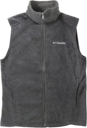 Columbia Men's Cathedral Peak II Fleece Vest, Charcoal Heather, Medium