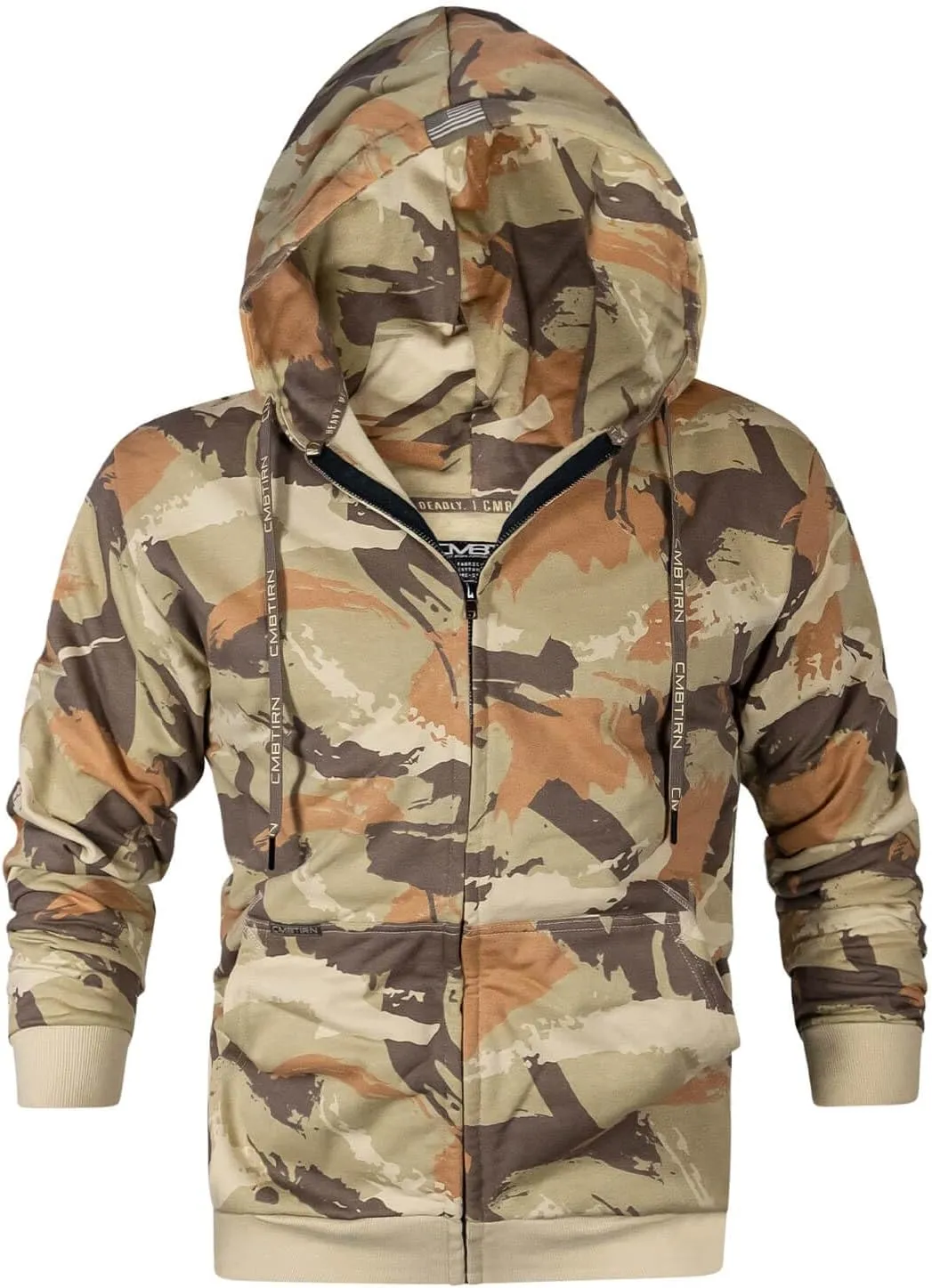 Combat Iron Men's Zip Up Hoodie