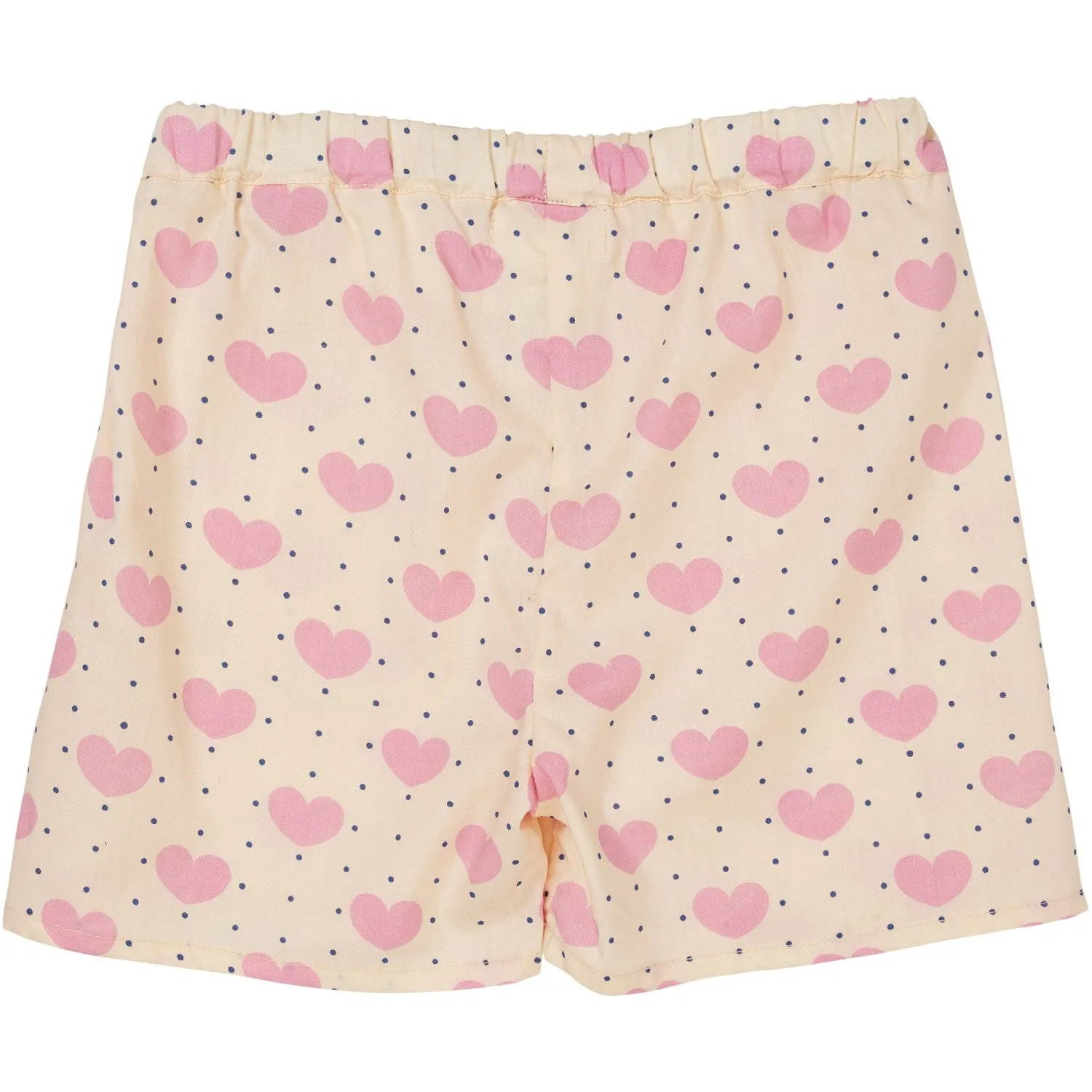 COPENHAGEN COLORS Heart Aop Heart & Dots Shorts W Ruffle Pockets