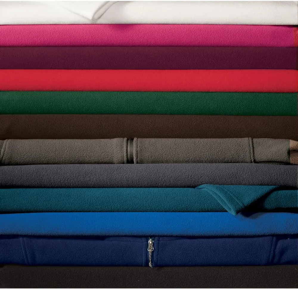Custom Embroidery Full-Zip Fleece Jackets for women, Low-Pill Midweight with Drawcord Hem for Healthcare workers.