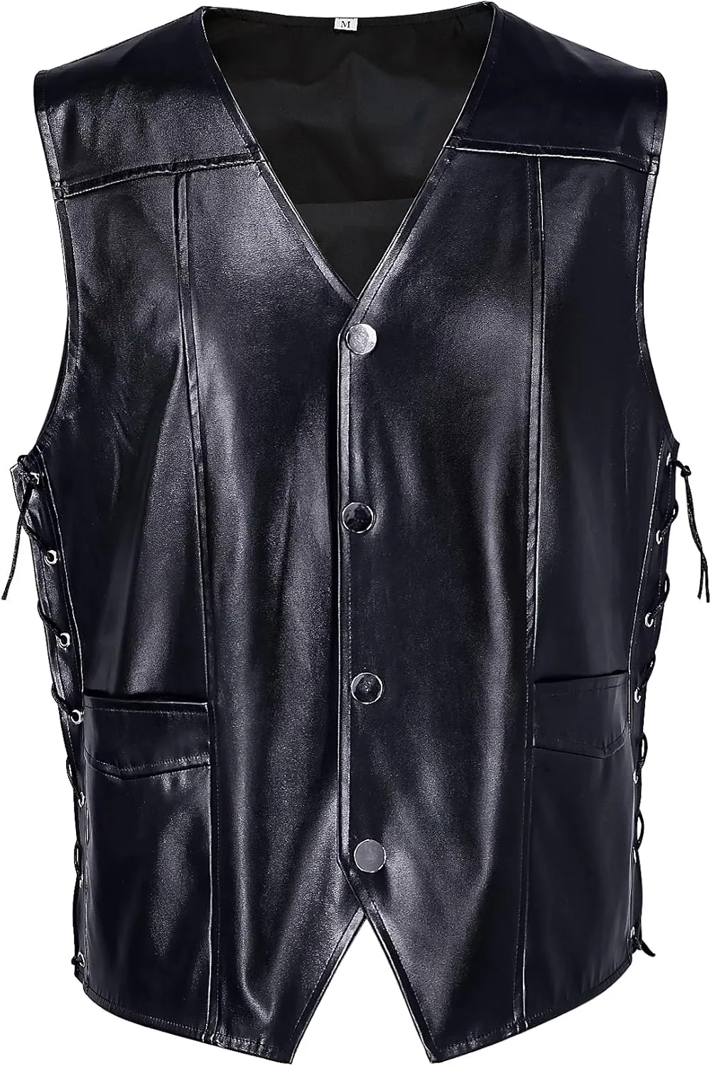 Daryl Dixon Vest Angel Wings Vest Jacket PU Leather Cosplay Costume