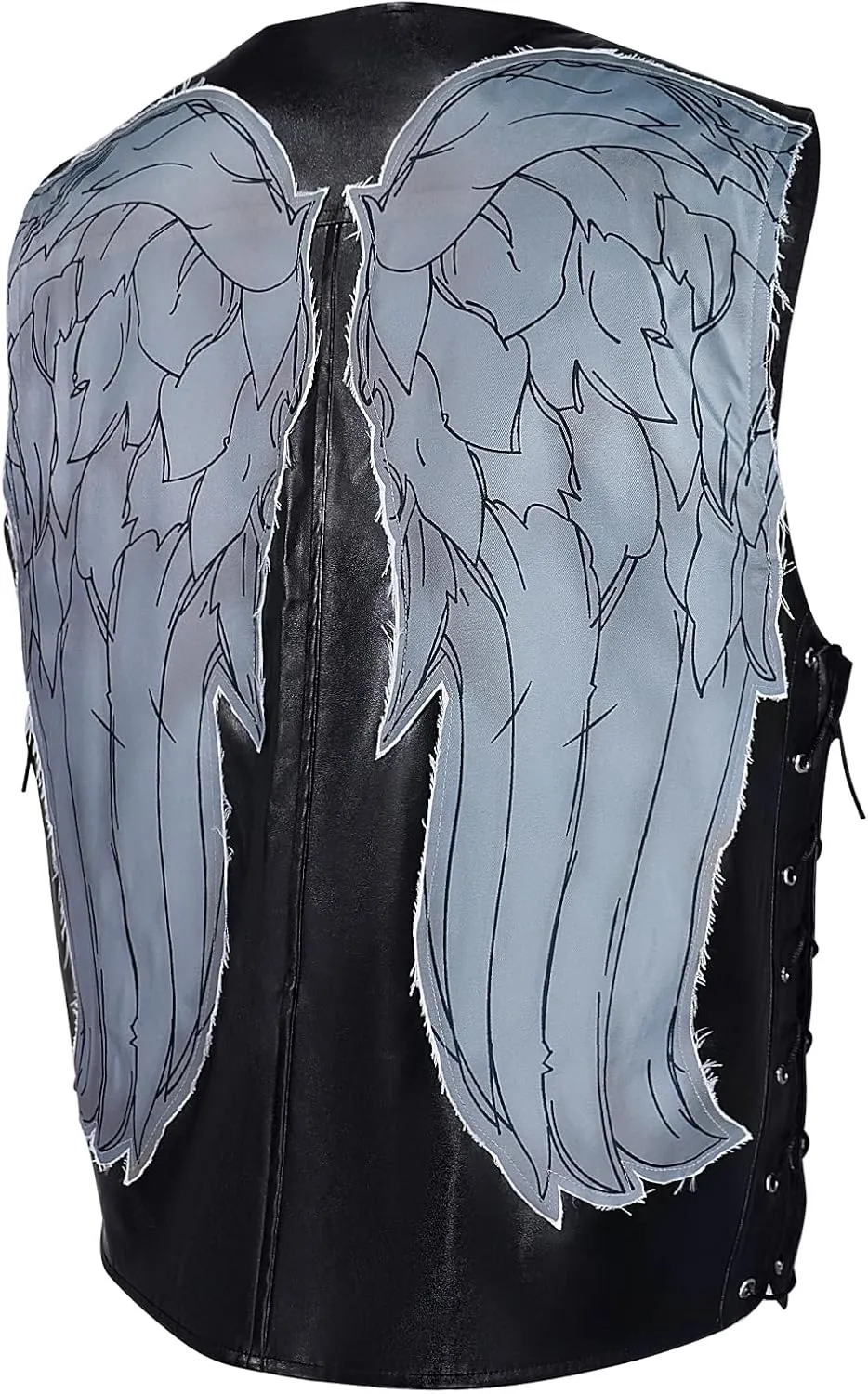 Daryl Dixon Vest Angel Wings Vest Jacket PU Leather Cosplay Costume