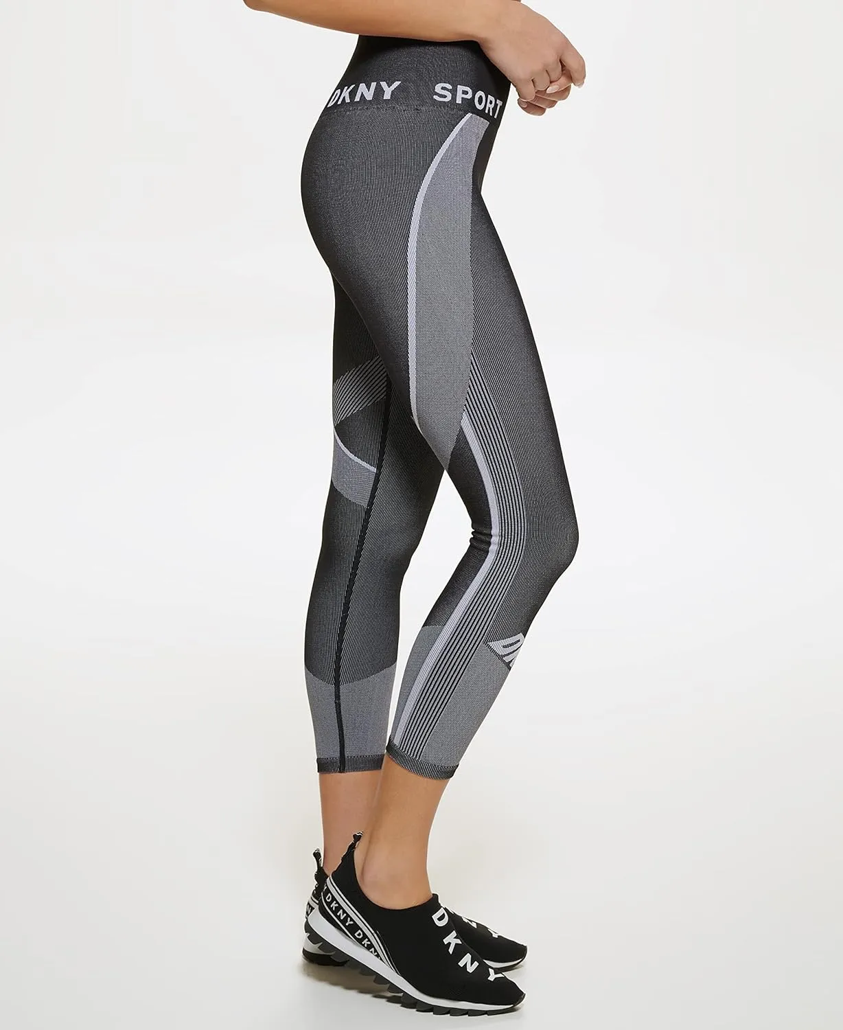 DKNY womens Tummy Control Workout Yoga Leggings