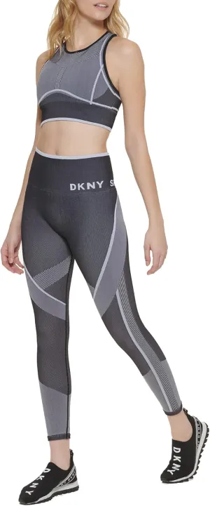 DKNY womens Tummy Control Workout Yoga Leggings