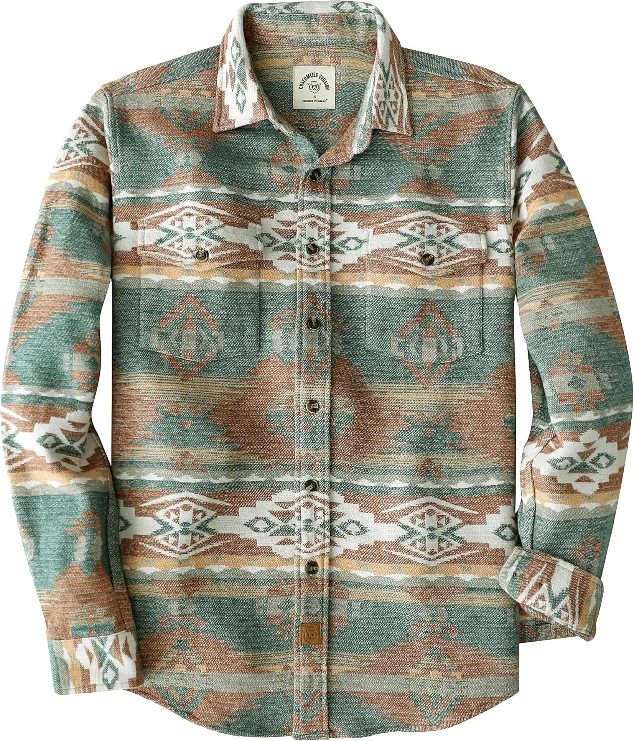 Dubinik? Mens Flannel Shirt Long Sleeve Button Down Plaid All Cotton Soft Brushed Flannel Shirt for Men Utility Casual Shirt