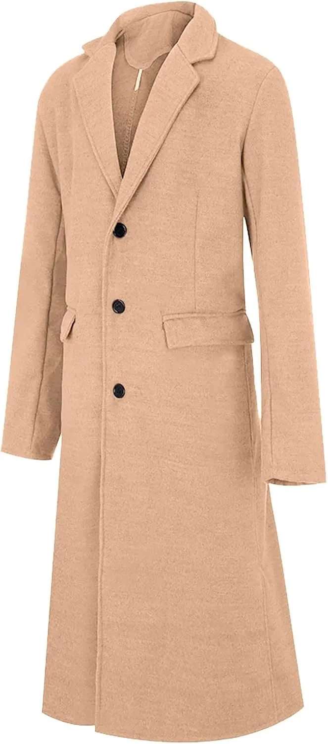Duster Coat Print Lapel Button Down Long Sleeve Long Cardigan Windbreaker Loose Winter and Autumn Coat Jackets For